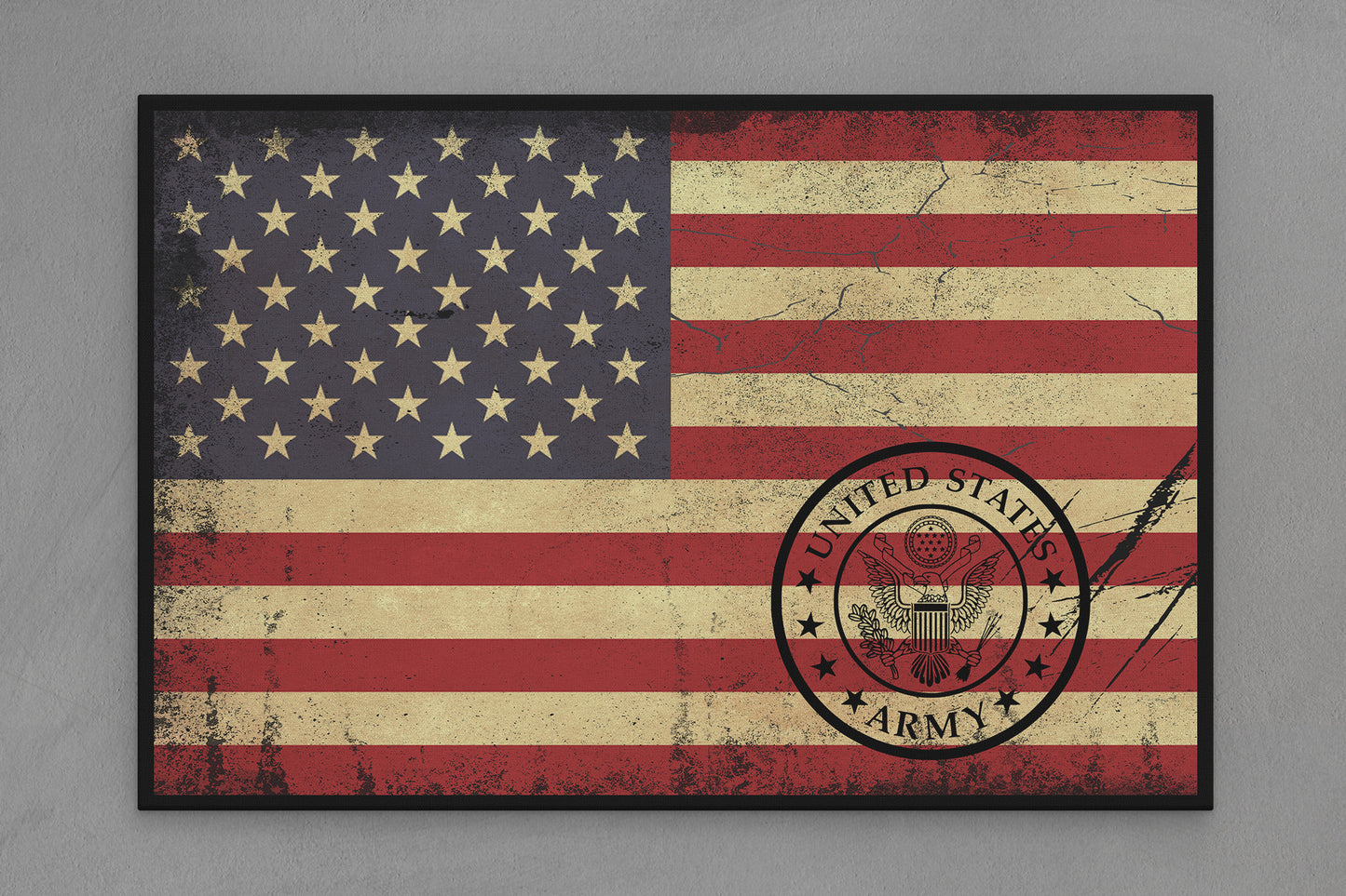 United States Canvas Flag with Army "United States Seal" Image