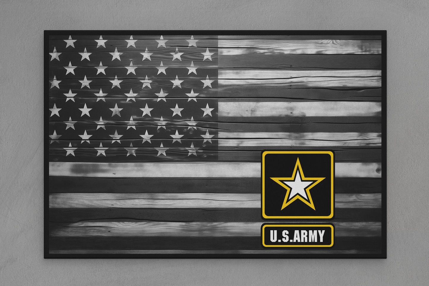 United States Canvas Flag with Army "Star Emblem" Image