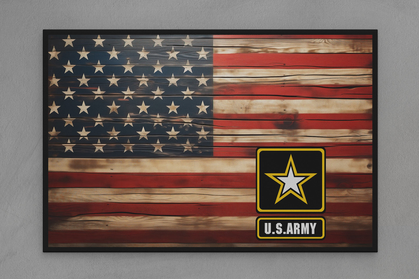 United States Canvas Flag with Army "Star Emblem" Image