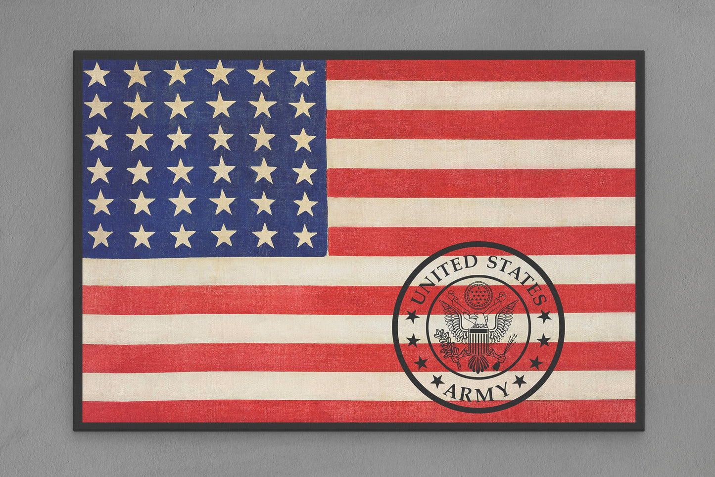 United States Canvas Flag with Army "United States Seal" Image