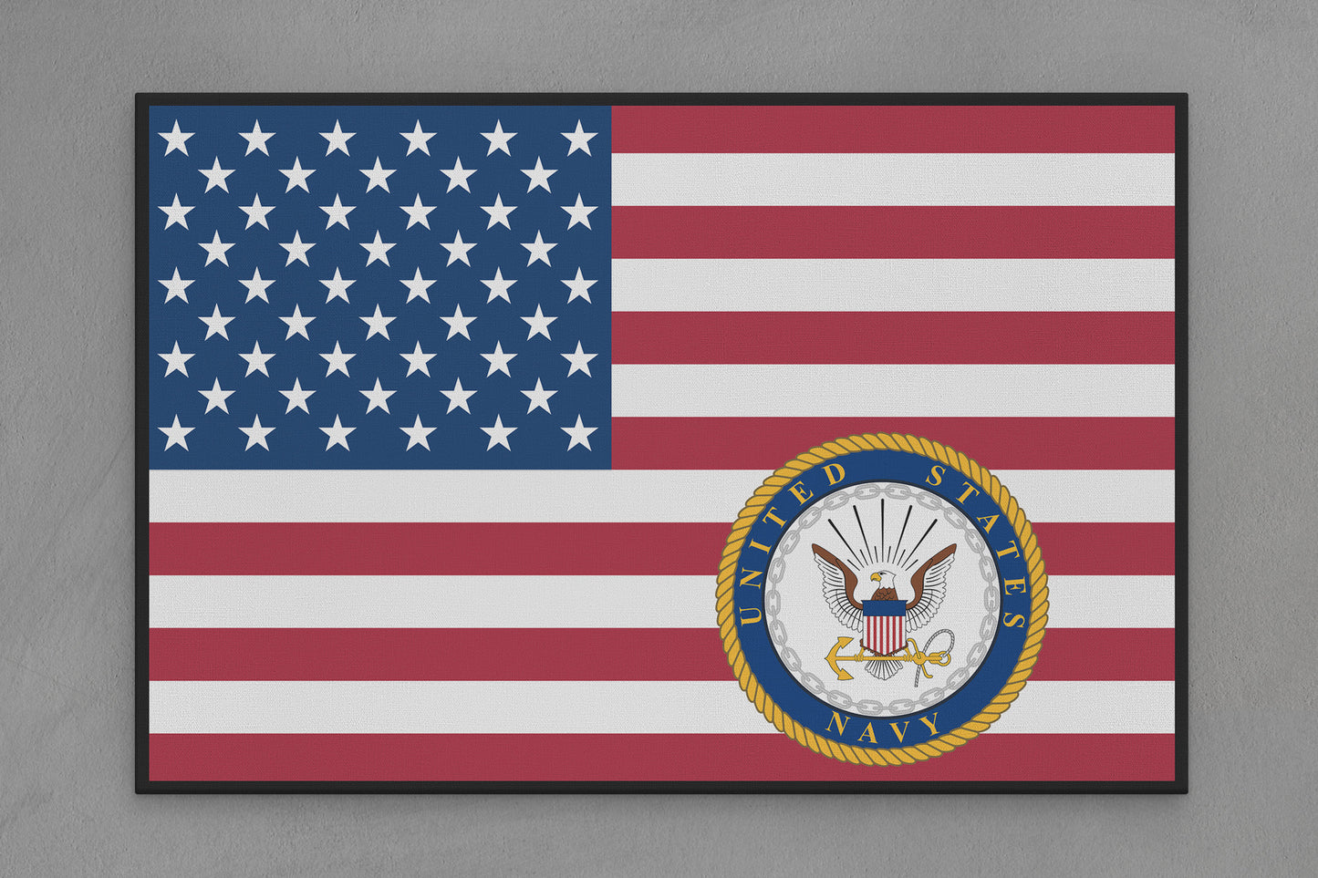 United States Canvas Flag with Navy "United States Seal" Image