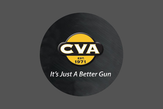 Round Canvas Frame with "CVA Gun Emblem" Image