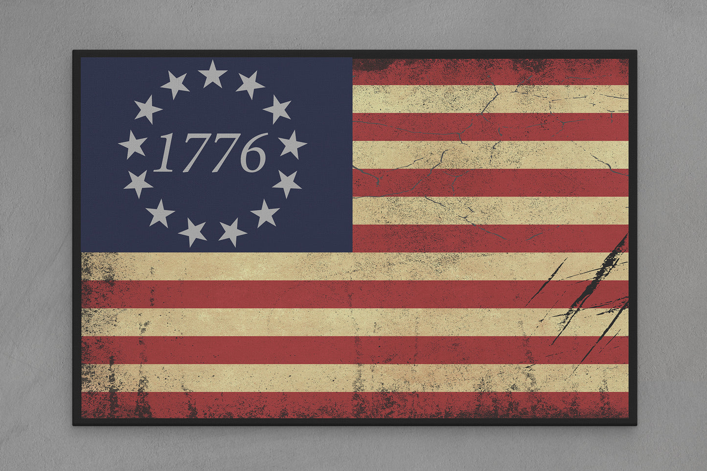 Unted States Canvas "Bicentennial 1776" Flag