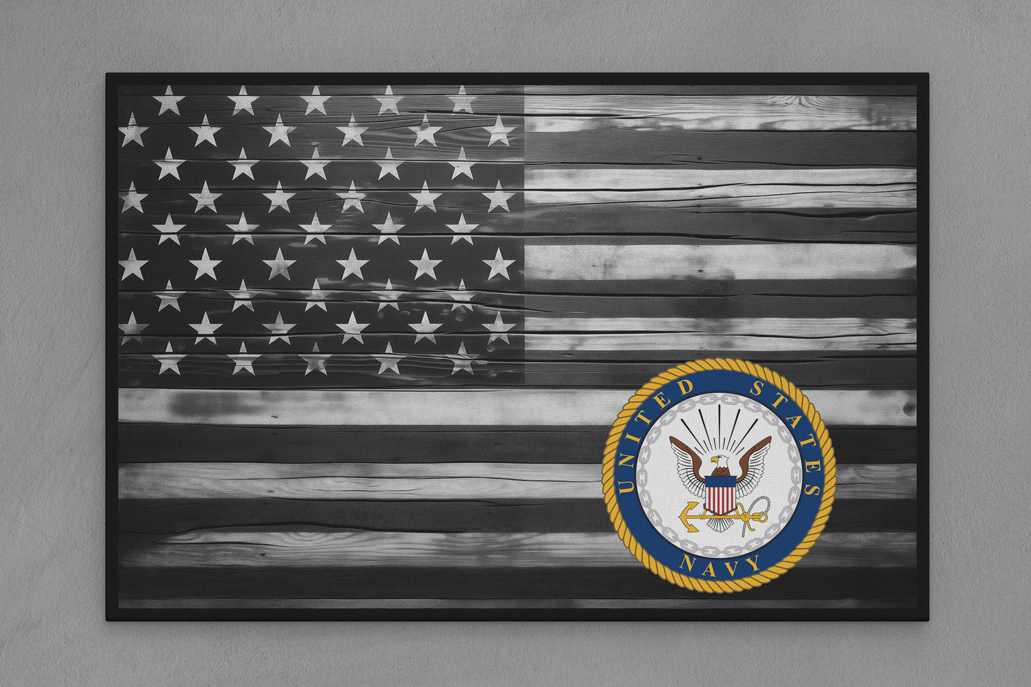 United States Canvas Flag with Navy "United States Seal" Image