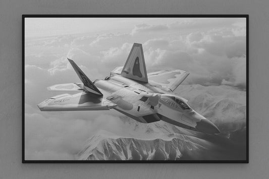 Canvas Frame with "Fighter Jet" 02 Image