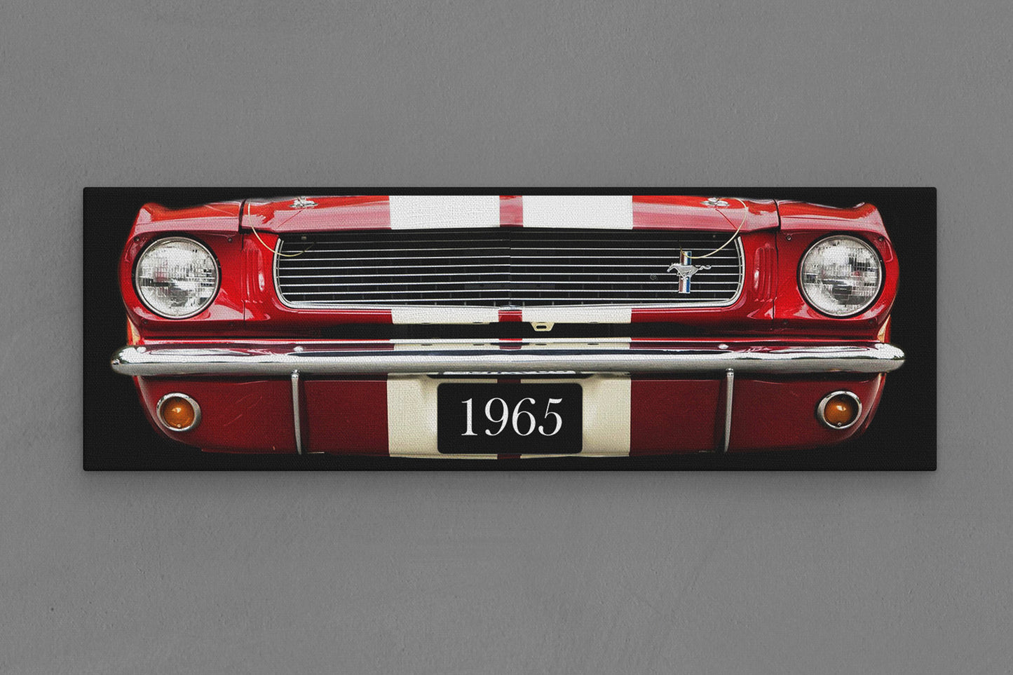 Canvas Frame with "Mustang - Front End" Image
