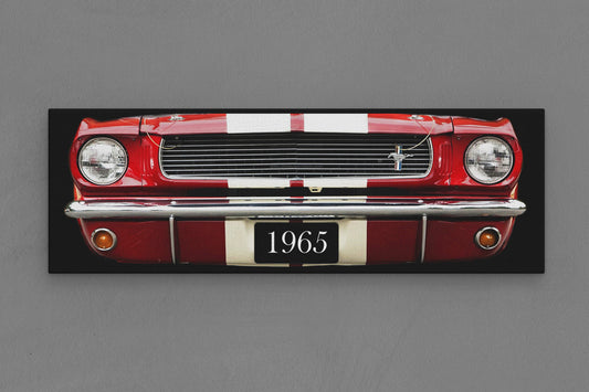 Canvas Frame with "Mustang - Front End" Image