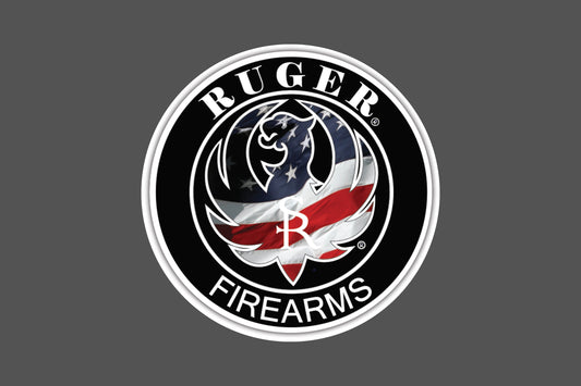 Round Canvas Frame with "Ruger Gun Emblem" Image