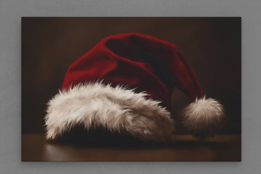Canvas Frame with "Santa Hat" Image