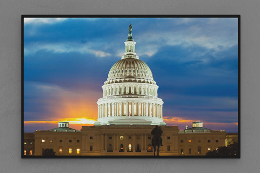 Canvas Frame with "State Capital Building" Image