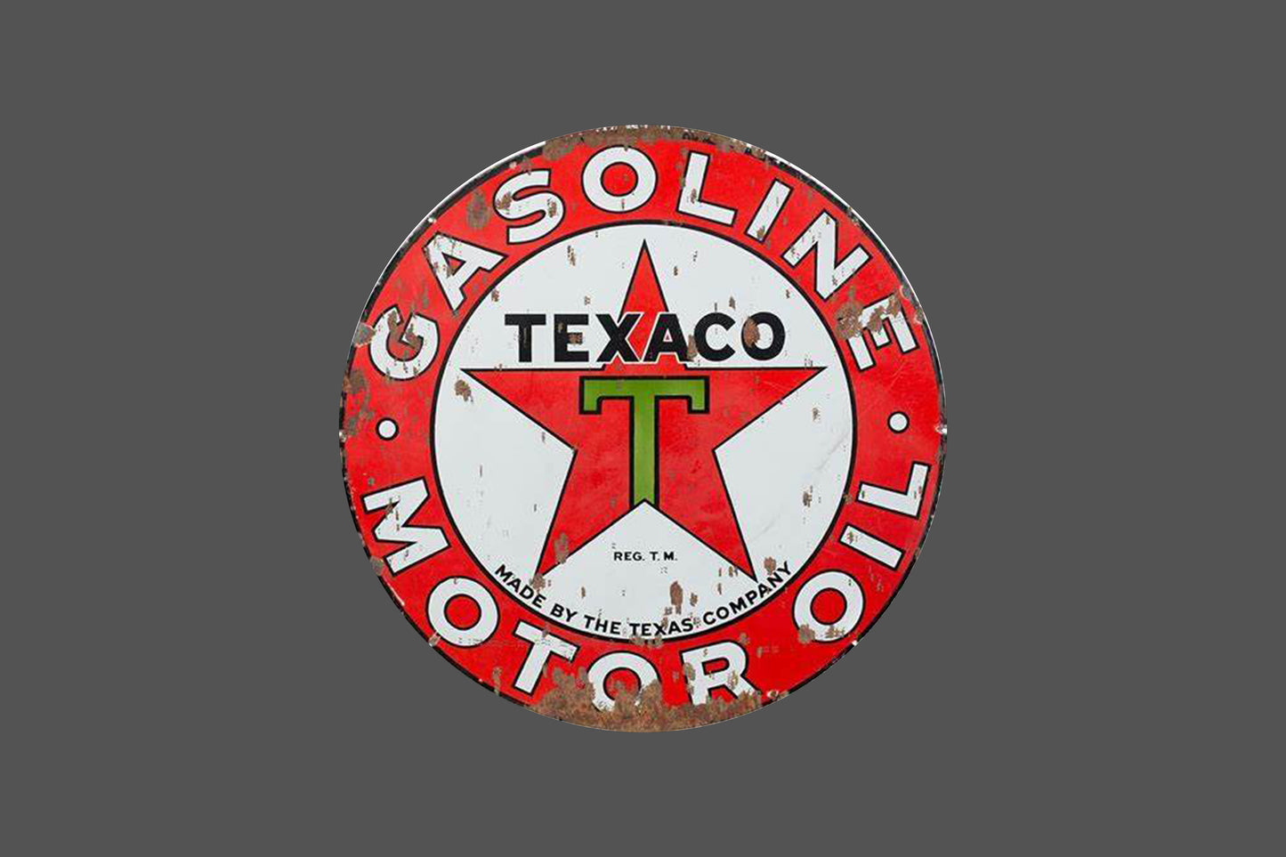 Canvas Frame with "Texaco Gasoline" Image