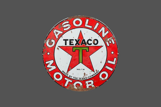 Canvas Frame with "Texaco Gasoline" Image