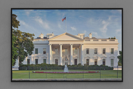 Canvas Frame with "White House" Image
