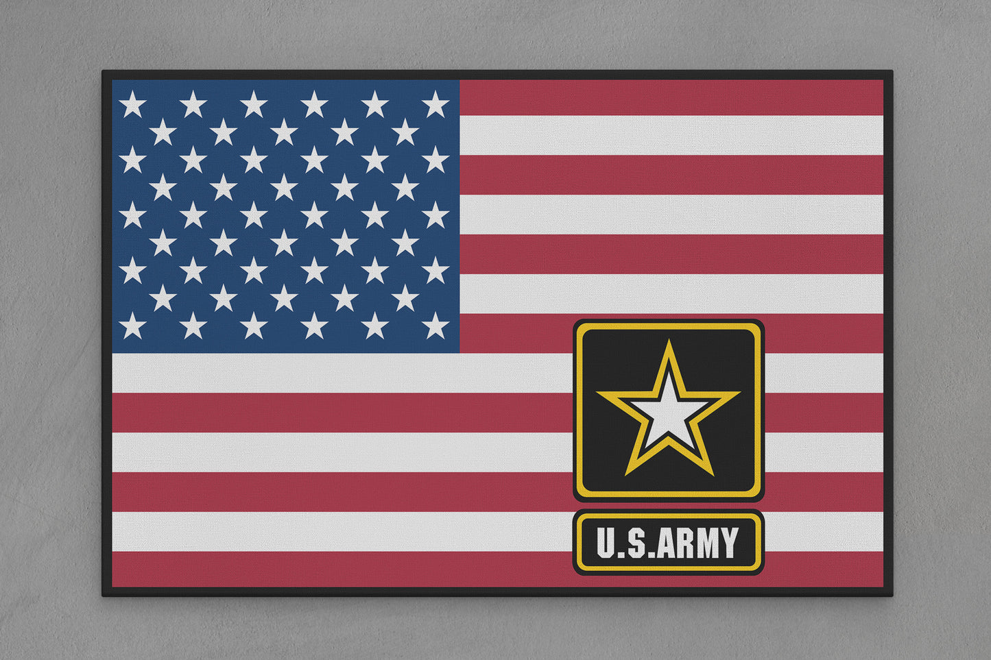 United States Canvas Flag with Army "Star Emblem" Image
